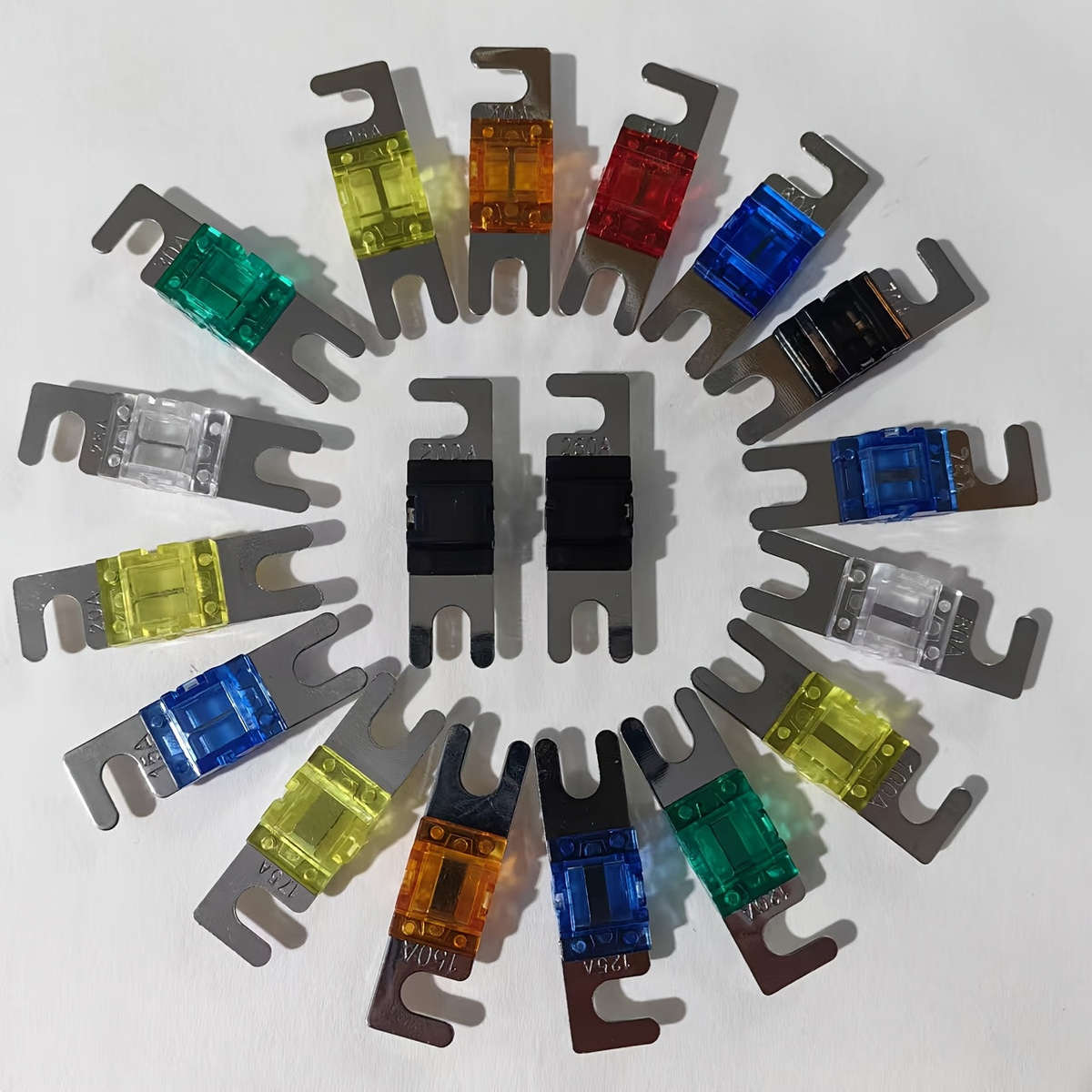 2Pcs YSS-MANL Mini Bolt-On Automotive Blade Fuses (2-Pack)
