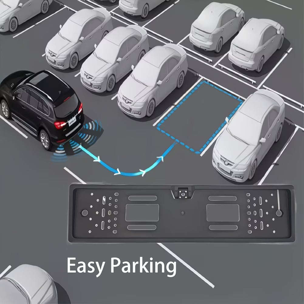 Car Rear View Camera EU European License Plate Frame Waterproof Night Vision LED light (10005069)