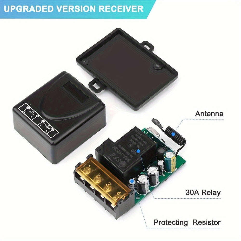 DC 12V/24V/48V/72V 30A Wireless Remote Control Switch RF 433Mhz (10007901)