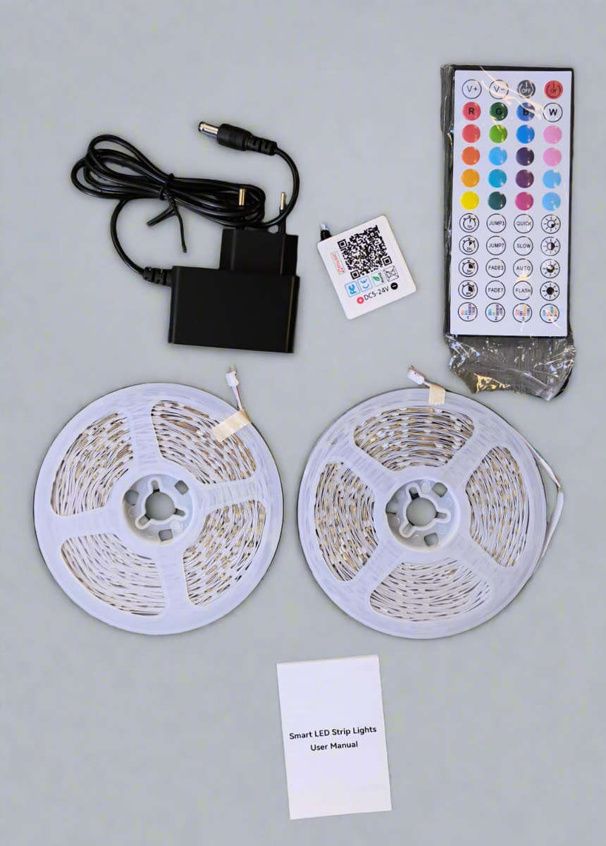 DAHAN Dual 30m Wireless Remote and Bluetooth Controlled RGB LED Light Strip Kit (10007872)