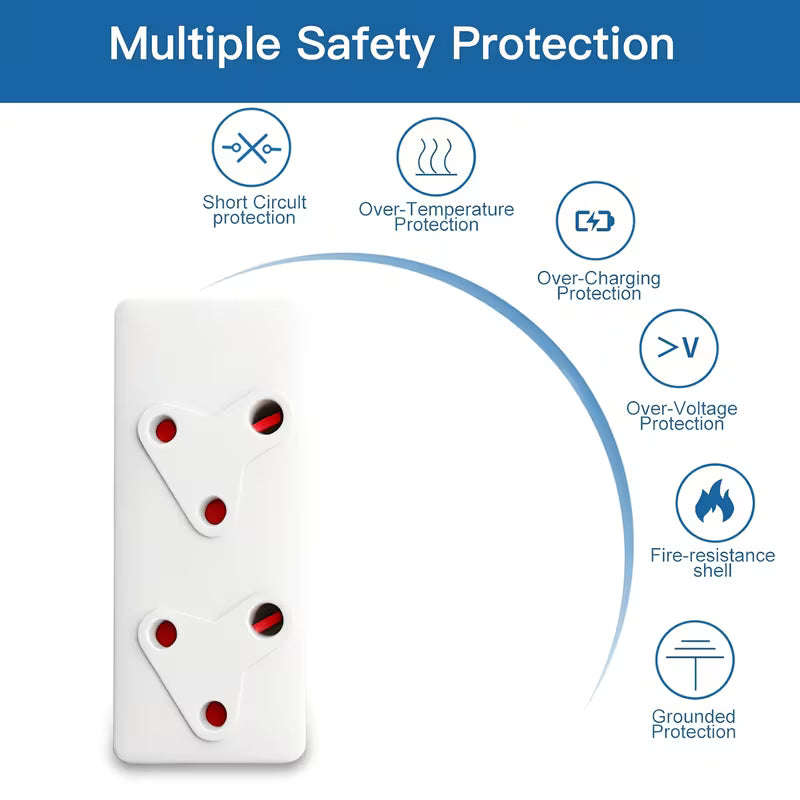 Ausma Premium Quality  220v 10amp 20m Extension Cord With Two-Way Multi-Plug (10001001)