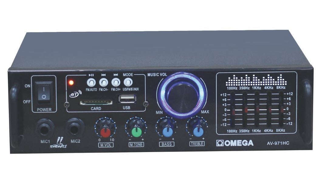Omega AV-971HC Mini Professional Bluetooth USB SD Card Portable Amplifier (10007590)