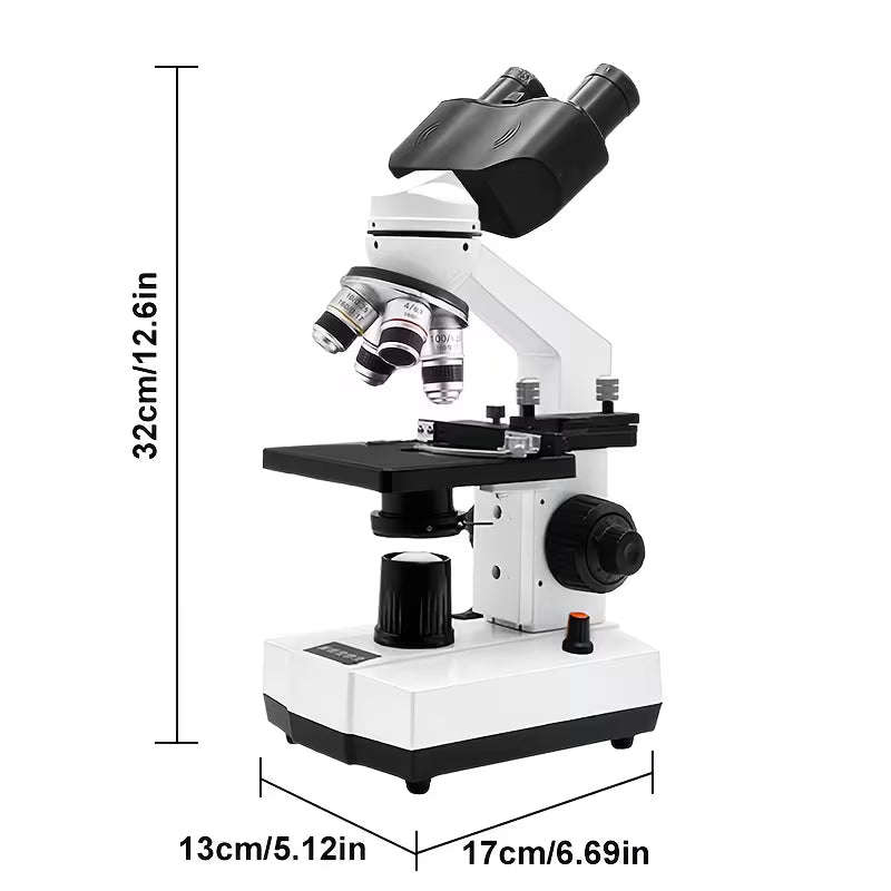 Professional Biomedical Compound Microscope 40X-2500X Magnification (10000808)