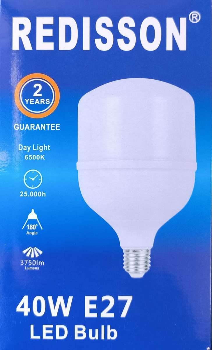 REDISSON 220v AC 40Watt E27 (Screw Type) 6500K Cool White LED Bulb