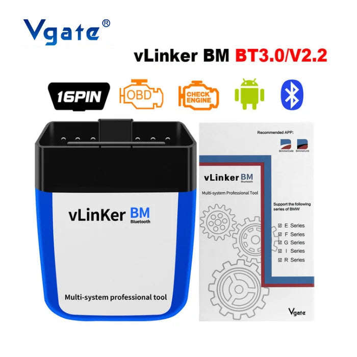 Vgate vLinker BM+ ELM327 Bluetooth OBD2 Scanner