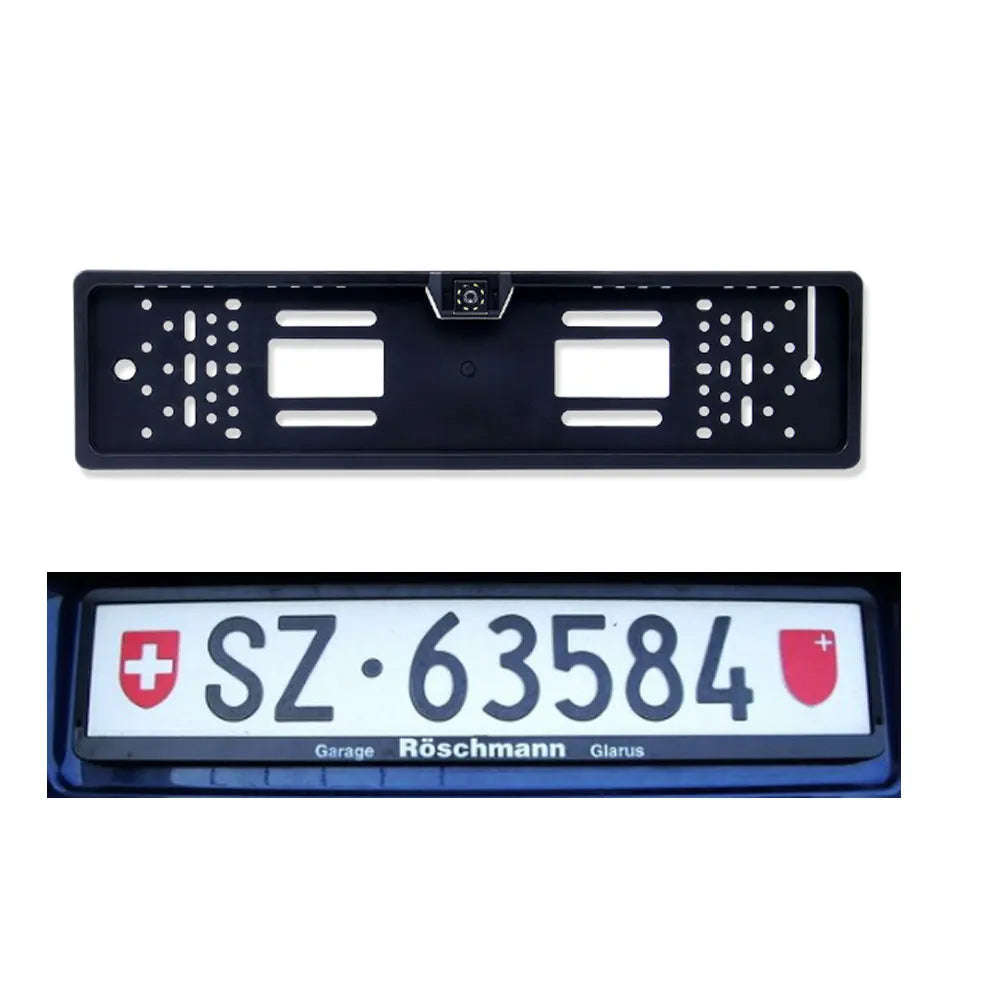 Car Rear View Camera EU European License Plate Frame Waterproof Night Vision 8 LED light (10005069)