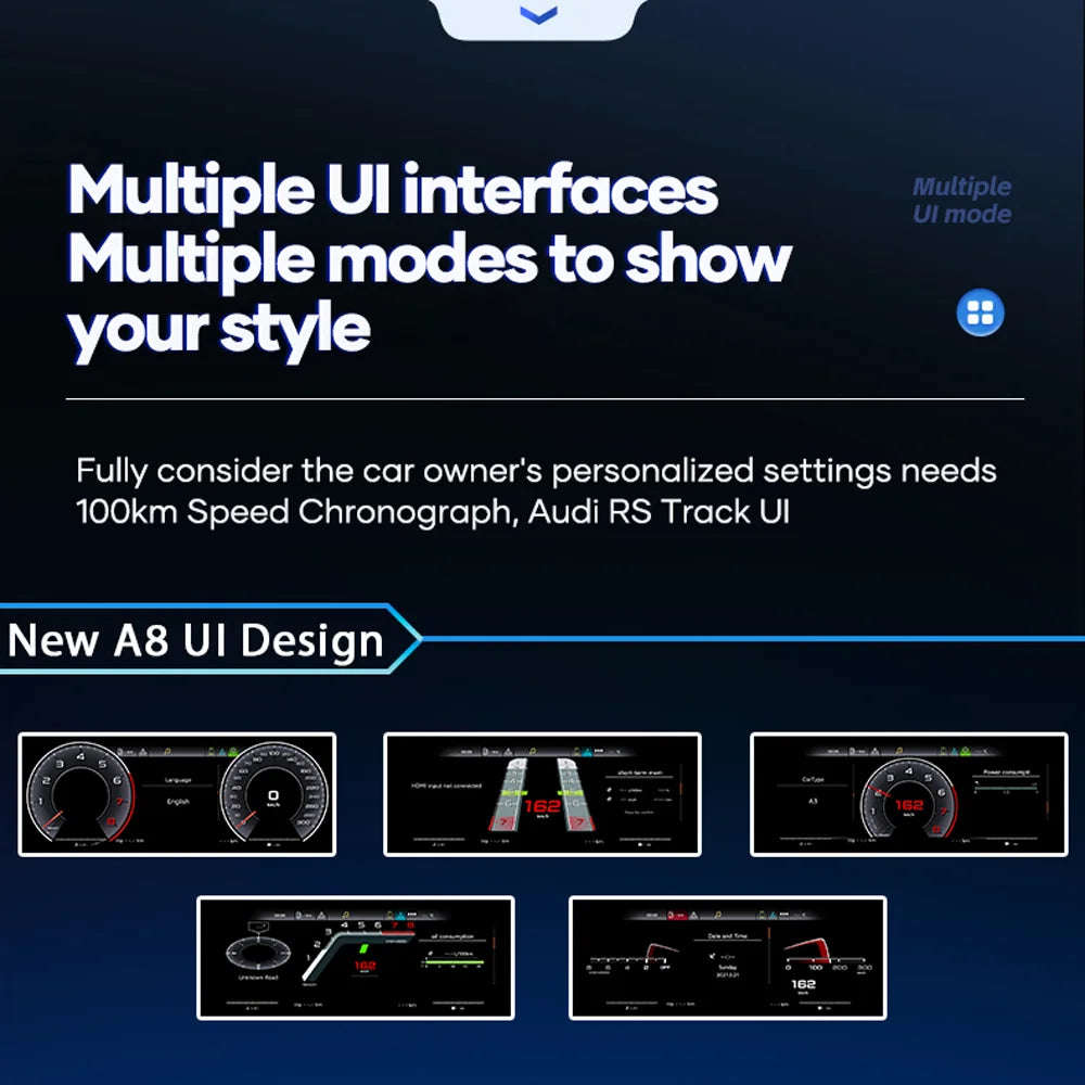 10.25'' Navidigital Dashboard For Audi A3 S3 8V Q2 Q2L 2008-2013 2014-2020 Years (10008921)