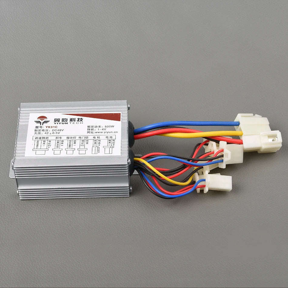 24V/36V/48V 500W YIYUN YK31C Motor Speed Controller For E-Scooters and E-Bikes