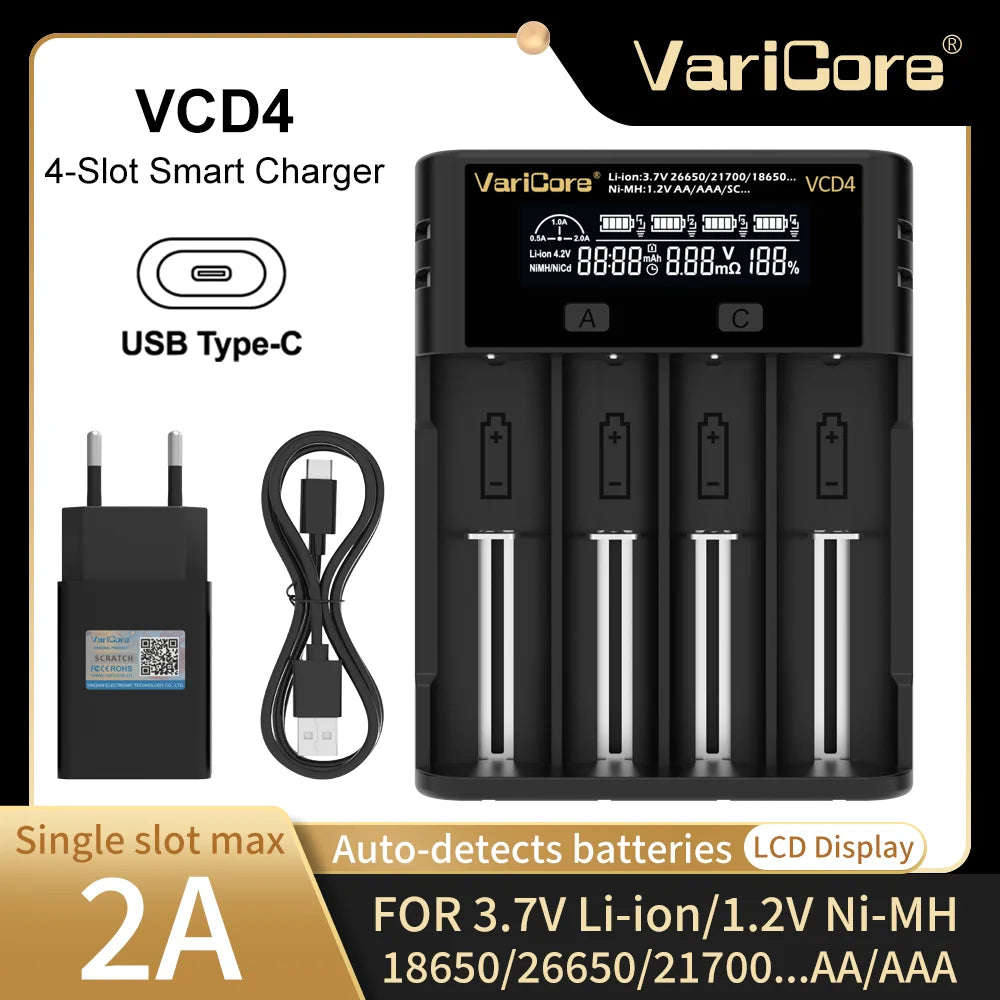VCD4 Smart Rechargeable Battery Charger (10009002)