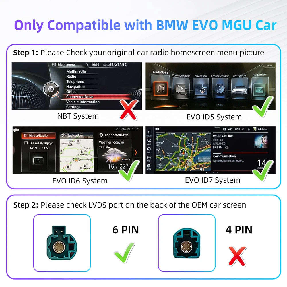 Wireless CarPlay Android Auto For BMW 1 2 3 4 5 6 7 Series (10008926)