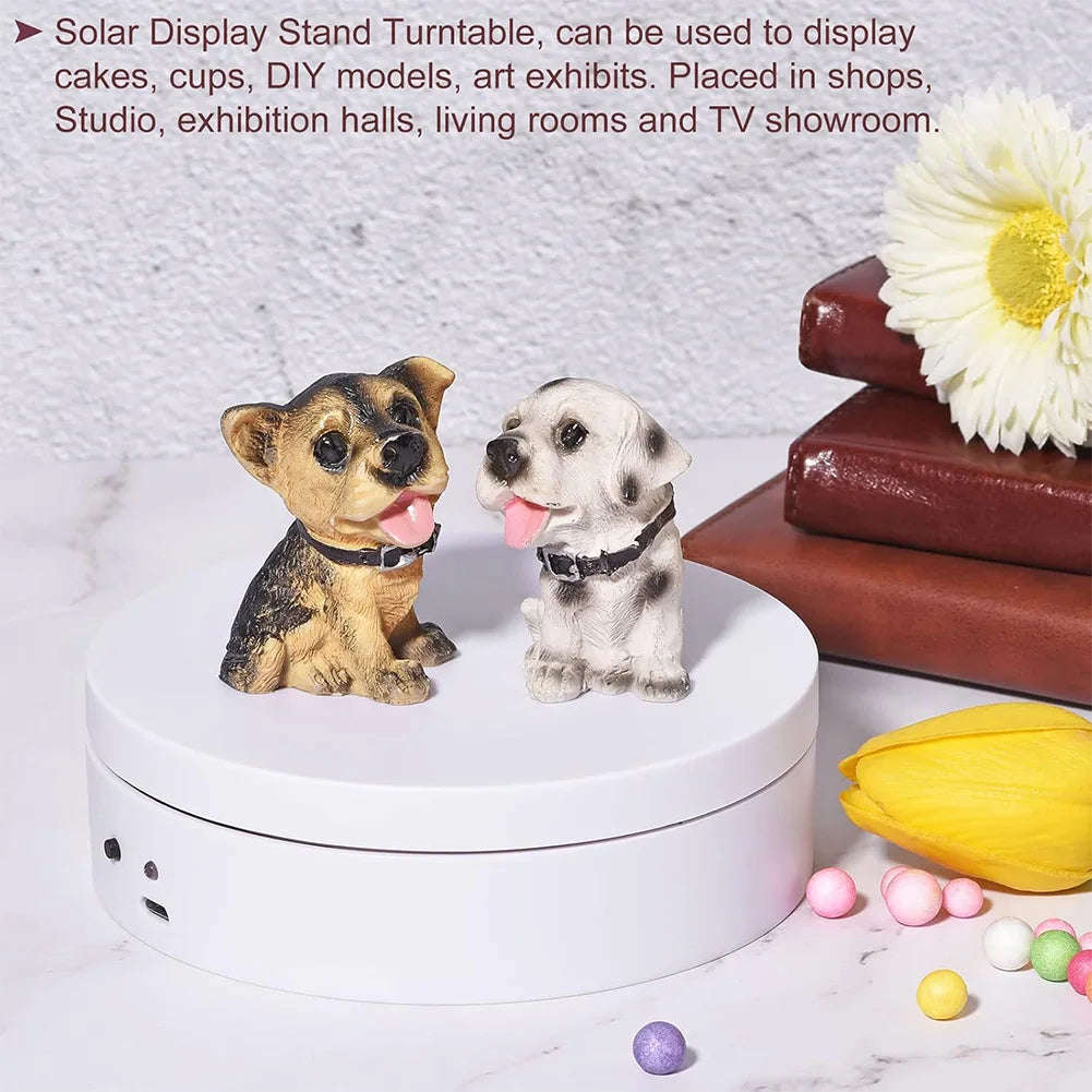 360 Degree Rotating USB Powered Display Stand  - White (10007744)