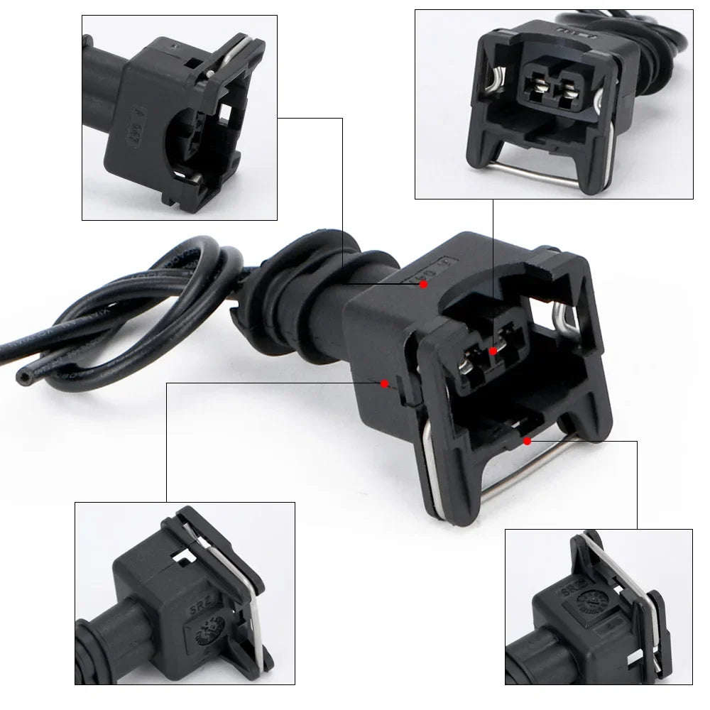 INJECTOR DYNAMICS EV1 Pigtail Clip Connector Fuel Injector Connectors (10008937)