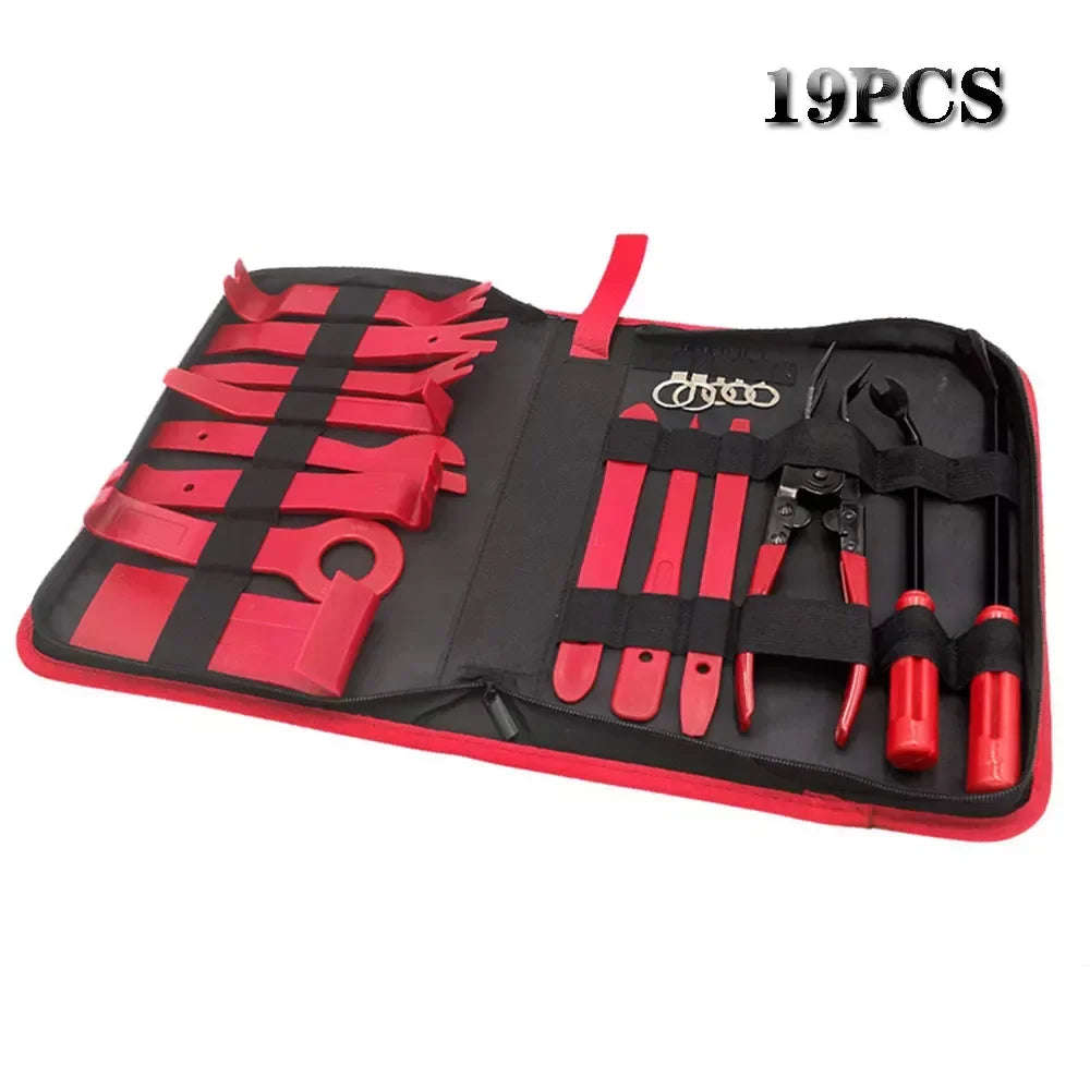 Car Stereo and Dashboard Trim Removal Toolkit in Nylon Bag