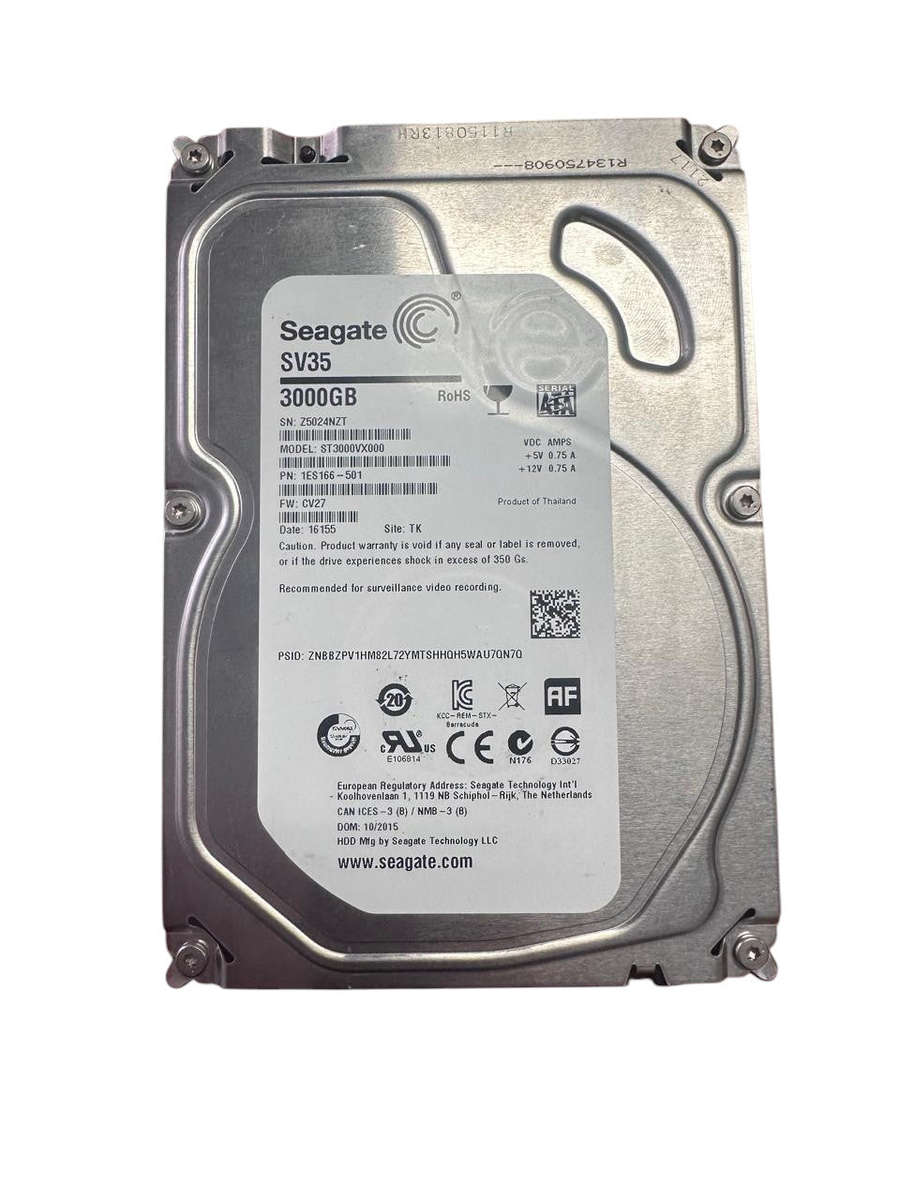 Used Seagate 3TB SATA Internal Hard Drive  3.5" HDD  (10007788)
