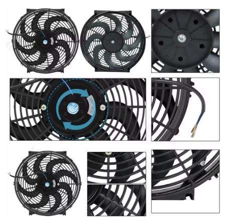 12v 80watt 10 Inch Slim Push/Pull High Performance Electric Radiator Cooling Fan