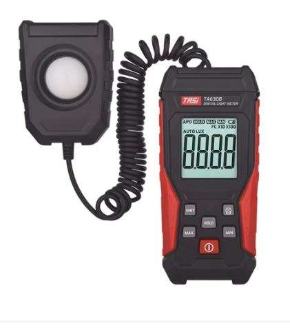 TA630B Digital Light Meter Illuminance Lux Meter with Backlight LCD Display 0.1~200000LUX/0.01~20...
