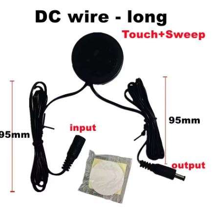 Wireless Hand Sweep Sensor Light Switch Penetrable 25mm Wood Panel Wireless Touch Sensor Dimmer C...