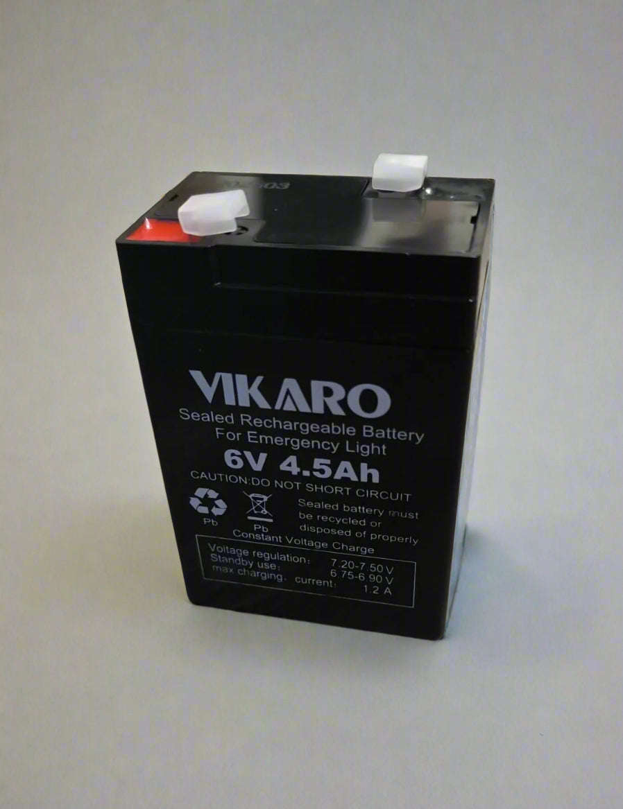VIKARO 4.5ah 6v Rechargeable Solar Battery - High-Quality Battery for Solar-Powered Systems