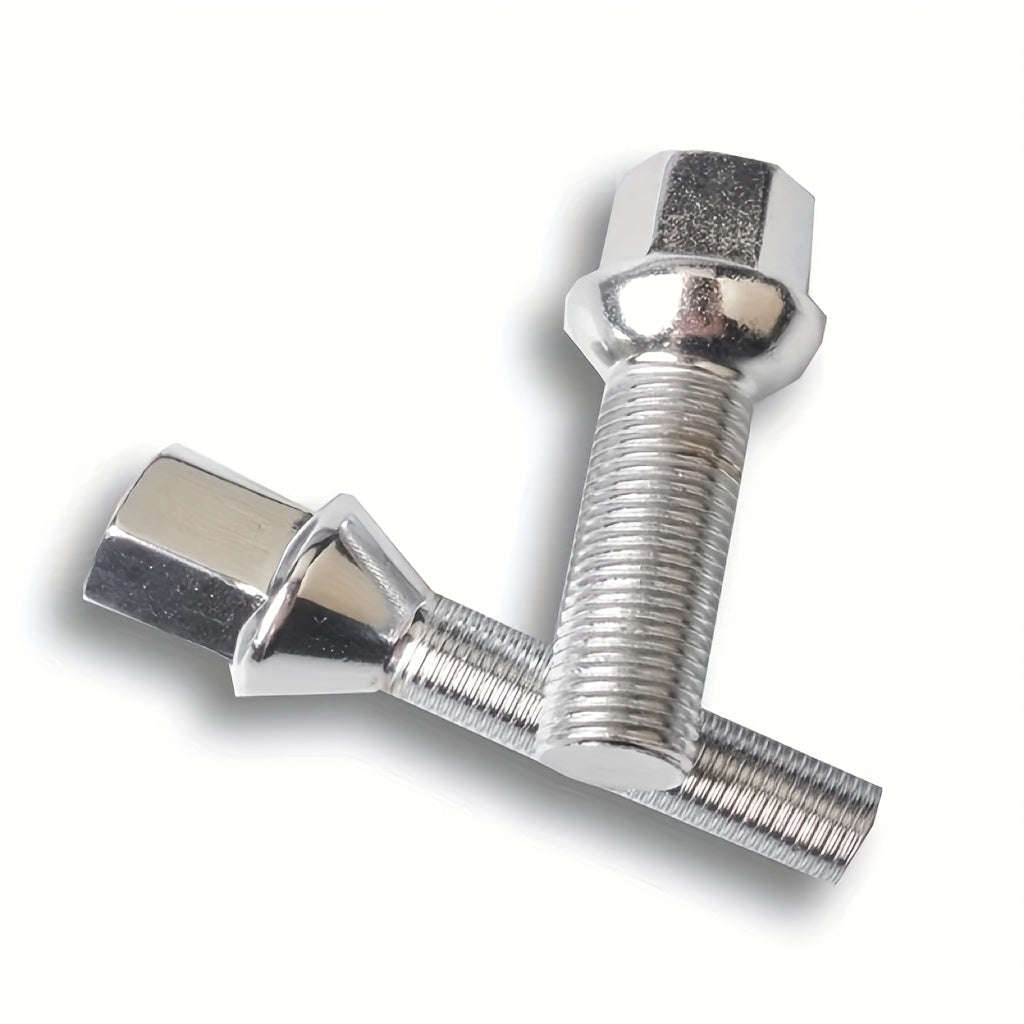 5pcs 40mm M14x1.5 Silver Wheel hub Spacer extended Bolts (10009017)