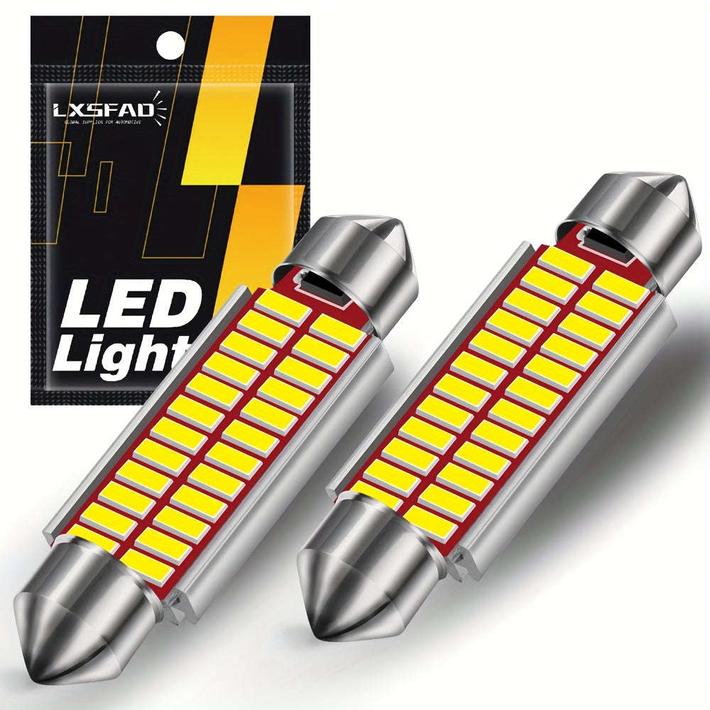 2pcs LED CANBUS C10W 4014 Chip 12V Bulb