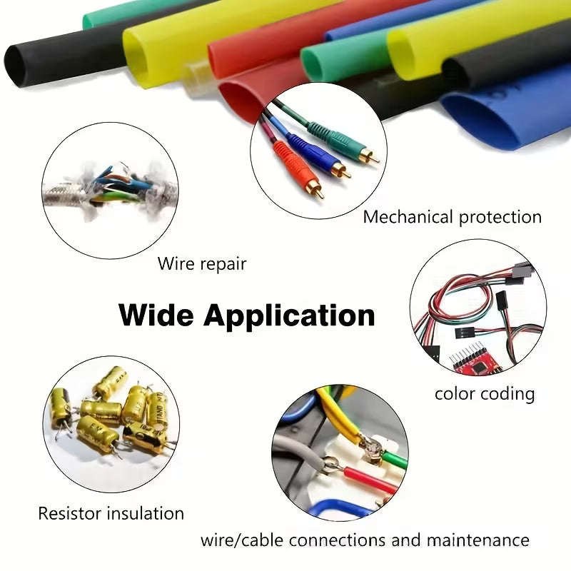 164pcs 2:1 Polyolefin Heat Shrink Tubing Set (10000450)