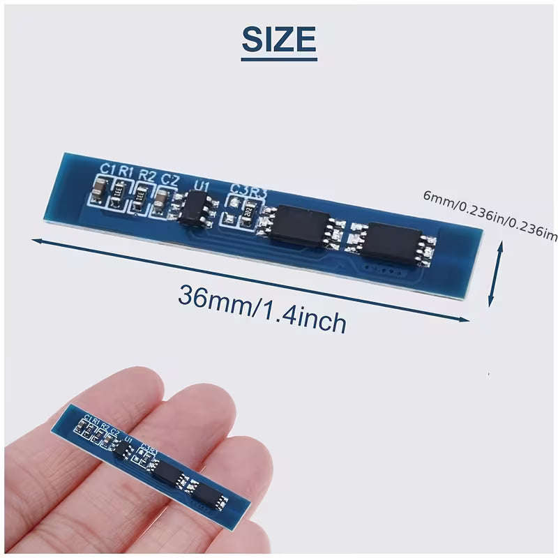 1pc 2S 7.4V 8.4V 8A Lithium Battery Protection Board BMS (10003496)