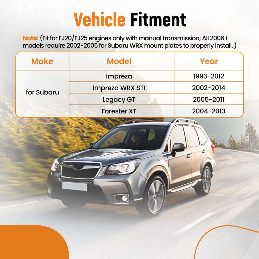 4Pc Engine/Trans/Motor Mount Pitch Mount compatible for Subaru Impreza (10007759)