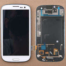 Touch Digitizer LCD Screen Frame Assembly For Samsung Galaxy S3 III i9300