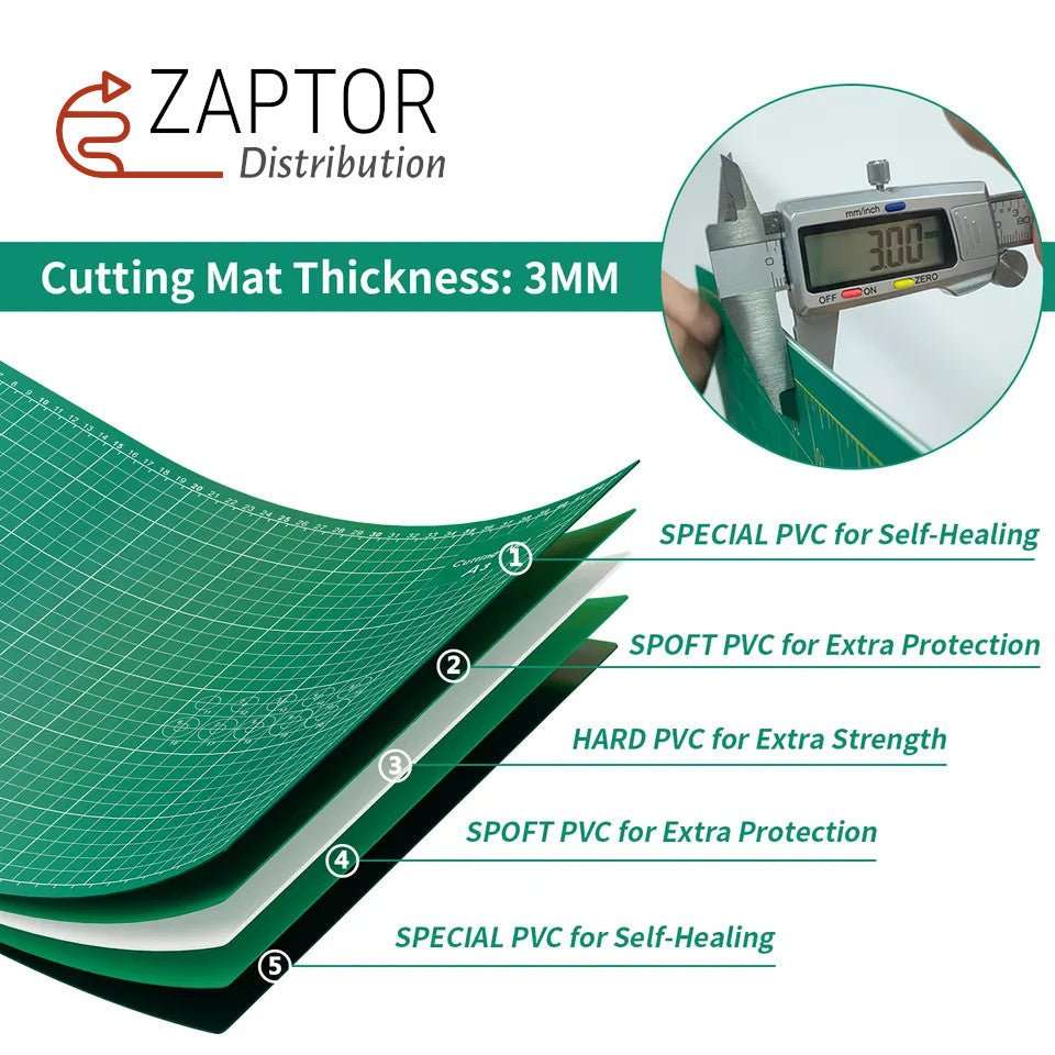 5 Layers A1 90x60cm Self Healing Double Sided Cutting Mat