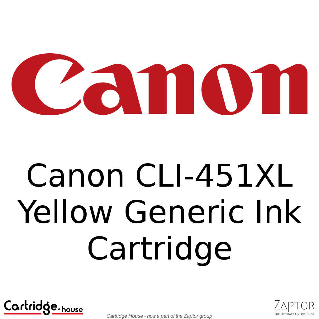 Canon CLI-451XL Yellow Ink Cartridge - Compatible