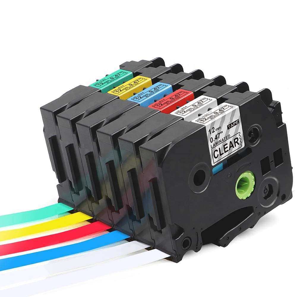 Brother Compatible TZe Labeling Tape  12mm x 8m