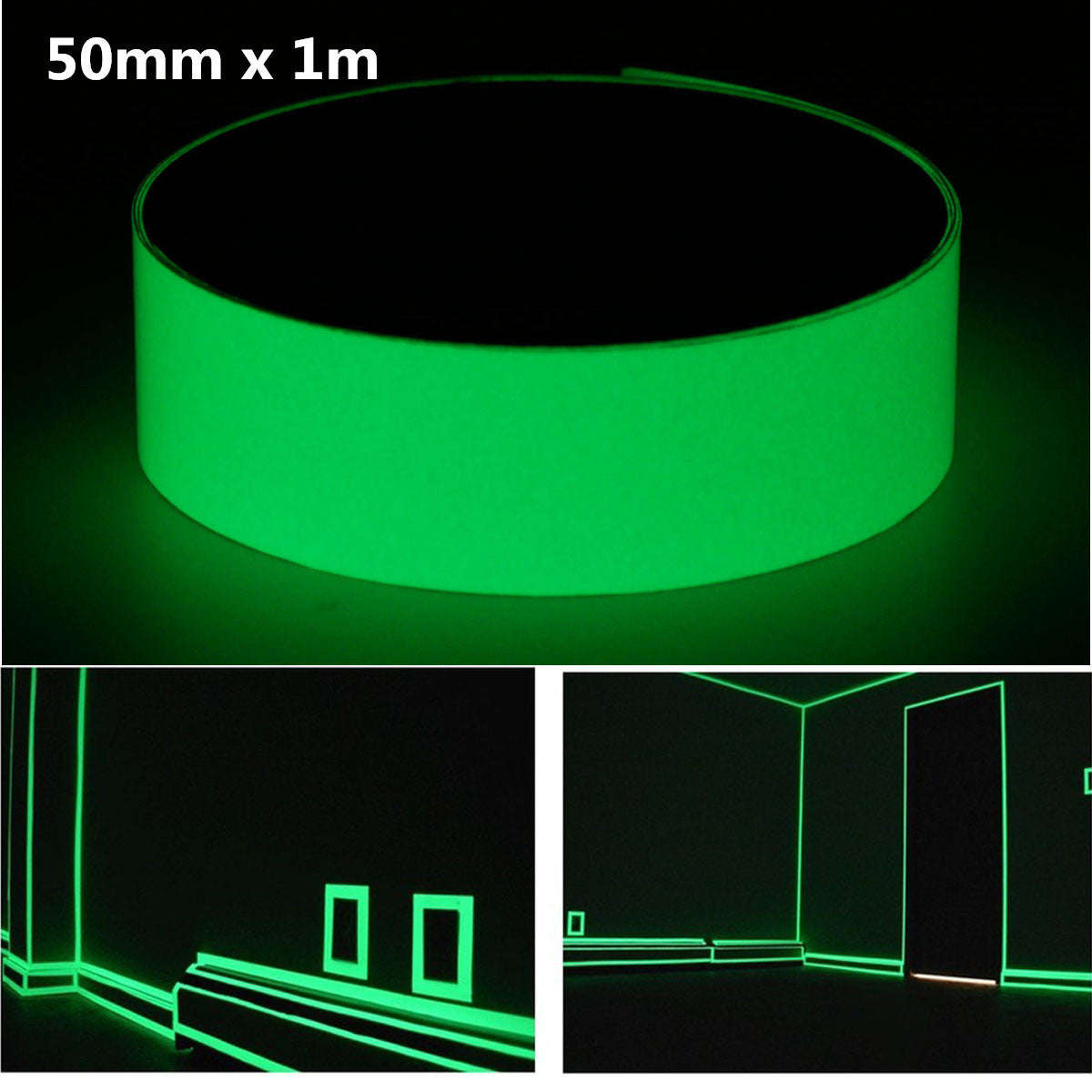 *LOCAL STOCK* 50mm x 1m Glow In The Dark Tape