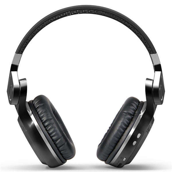 Original Bluedio T2 Over Ear Turbine Bluetooth Headphones - Black