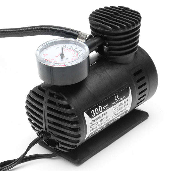 Mini DC 12V Electric Car Inflatable Pumping Air Pumps Compressor 300 PSI