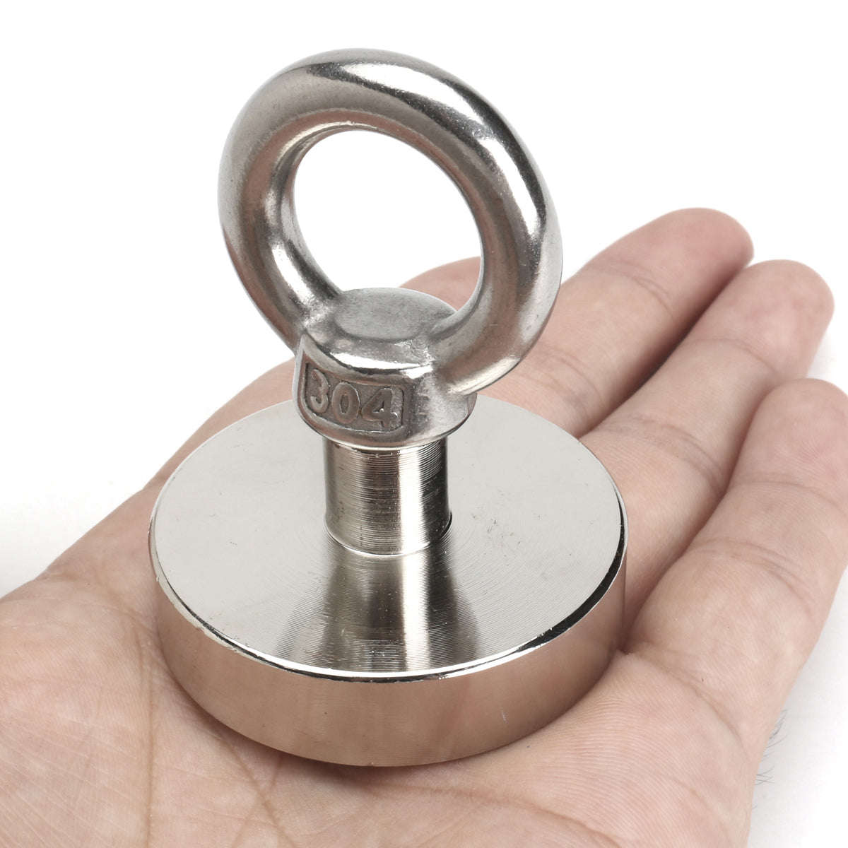 Eyebolt 48mm x 60mm Metal Detector Ring Neodymium Magnet