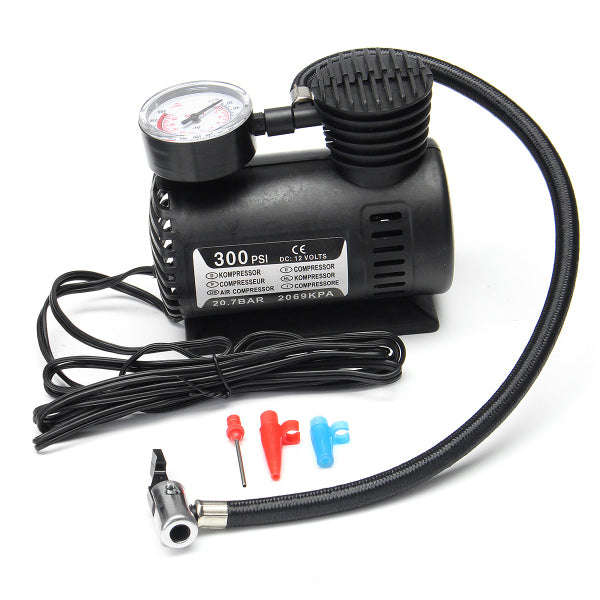 Mini DC 12V Electric Car Inflatable Pumping Air Pumps Compressor 300 PSI