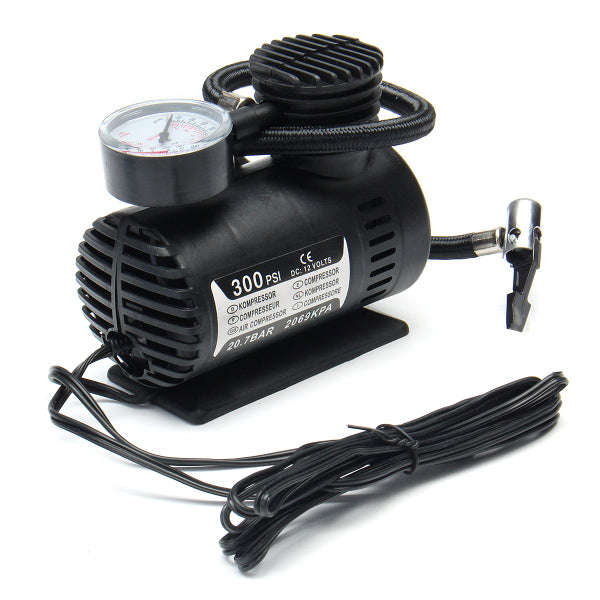 Mini DC 12V Electric Car Inflatable Pumping Air Pumps Compressor 300 PSI