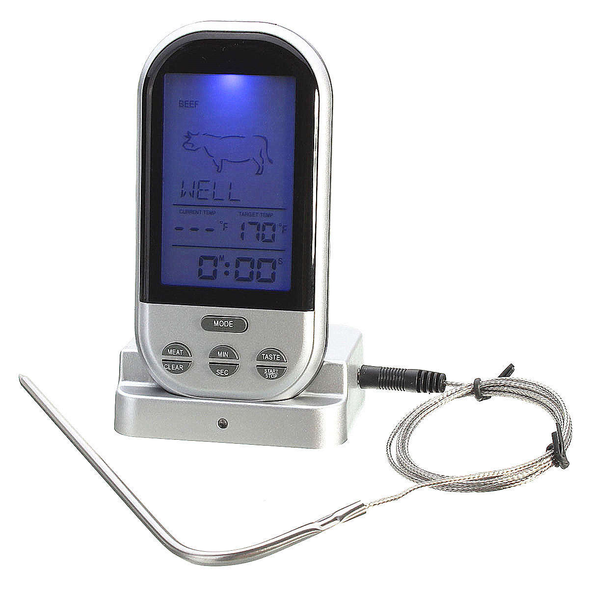 Wireless Meat Braai Kitchen Food Thermometer