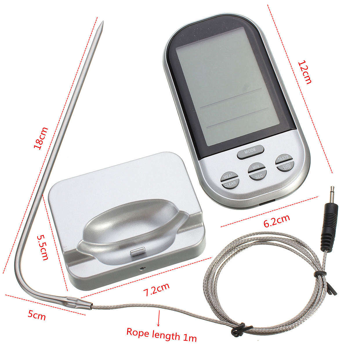Wireless Meat Braai Kitchen Food Thermometer