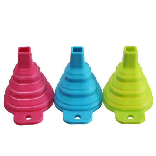 *LOCAL STOCK* Silicone Collapsible Mini Filling Kitchen Funnel - Green