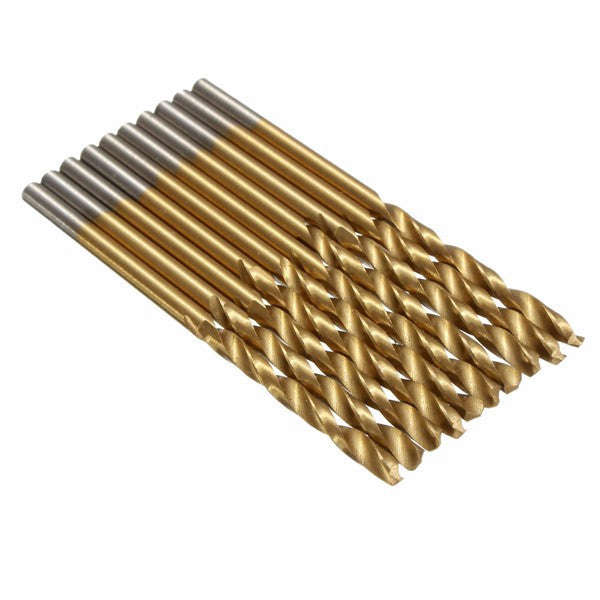 *LOCAL STOCK* 50PCS 1/1.5/2/2.5/3mm Titanium Coated HSS Steel Drill Bit Set
