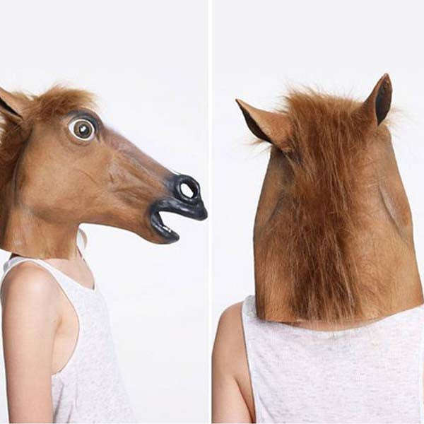 Horse Head Halloween Face Mask