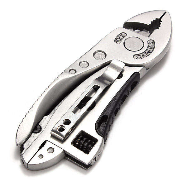 Piranha Adjustable Wrench Pliers Knife Multitool Set