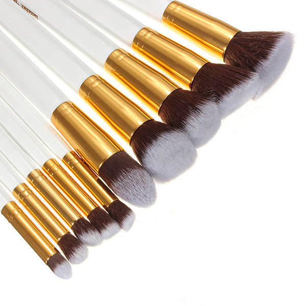 10Pcs Foundation Makeup Brushes Set