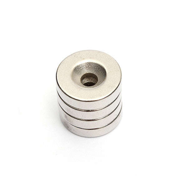 *LOCAL STOCK* 4pcs 20x5mm Hole Rare Earth Neodymium Magnets