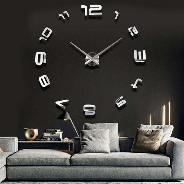 *LOCAL STOCK* DIY 3D Mirror Large Home Wall Clock