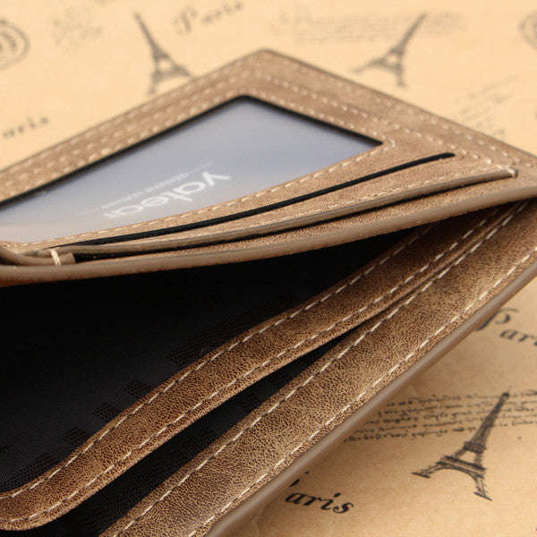 *LOCAL STOCK* Men's Leather Bifold Wallet - Grey