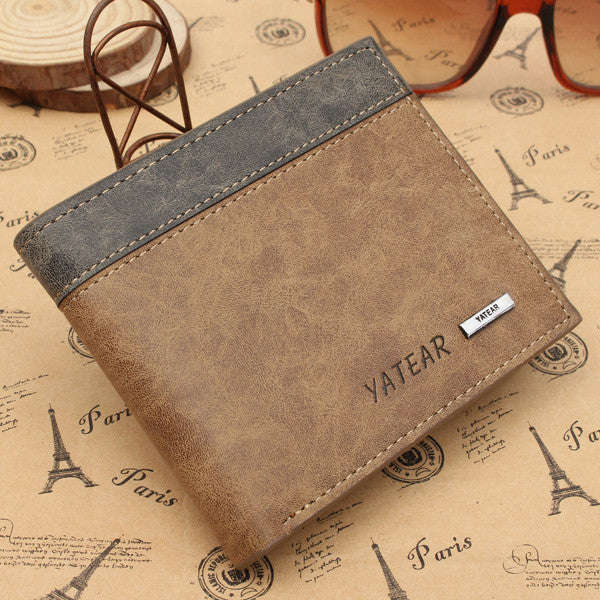*LOCAL STOCK* Men's Leather Bifold Wallet - Grey