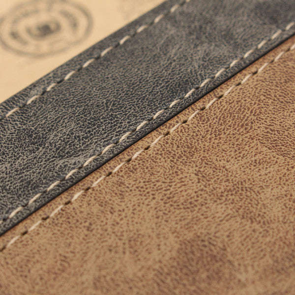 *LOCAL STOCK* Men's Leather Bifold Wallet - Grey