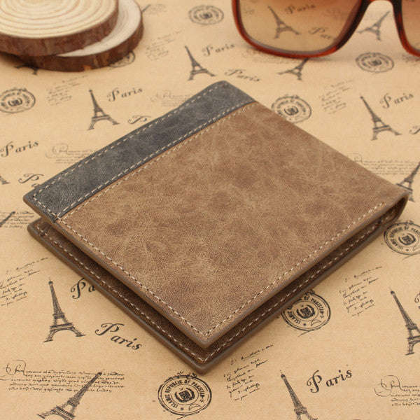 *LOCAL STOCK* Men's Leather Bifold Wallet - Grey